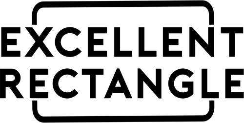 Excellent Rectangle logo, black