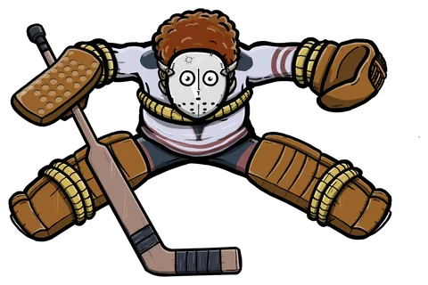 Tied-up goalie